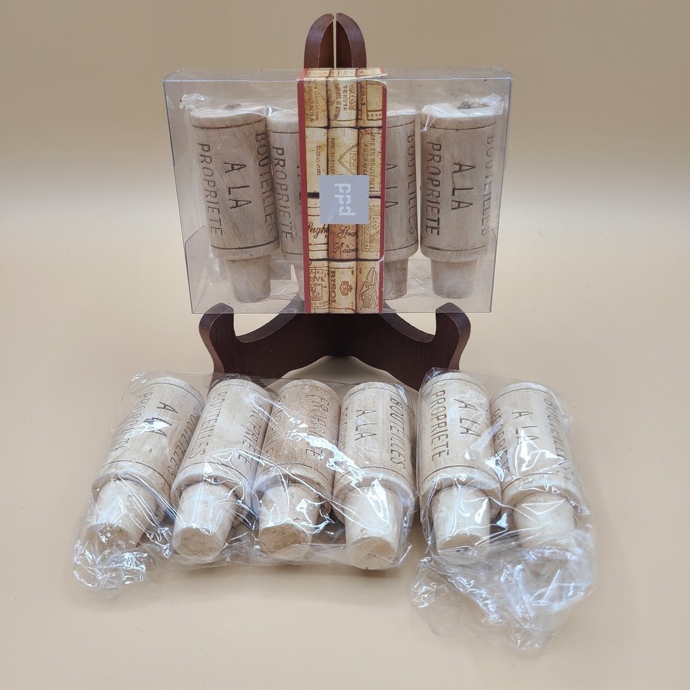 Wine Cork Candles Set of 10 - Novelty NEW Paperproducts Design